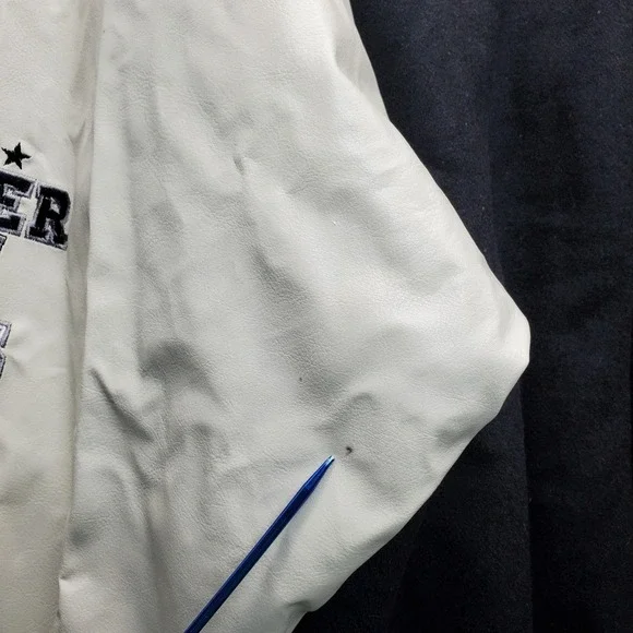 Steve & Barry's Bomber Varsity Jacket Men XL Multicolor Athletic Fit Snap Button - Picture 5 of 15